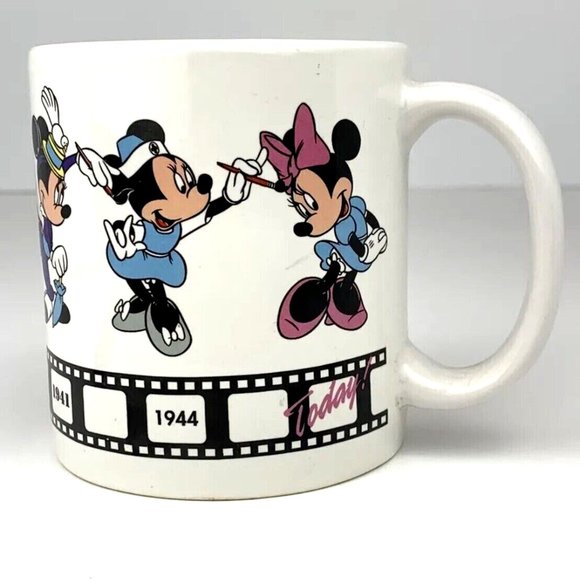 Vintage Disney Minnie through the years Coffee Mug by Applause ceramic 10 fl oz - Picture 3 of 4